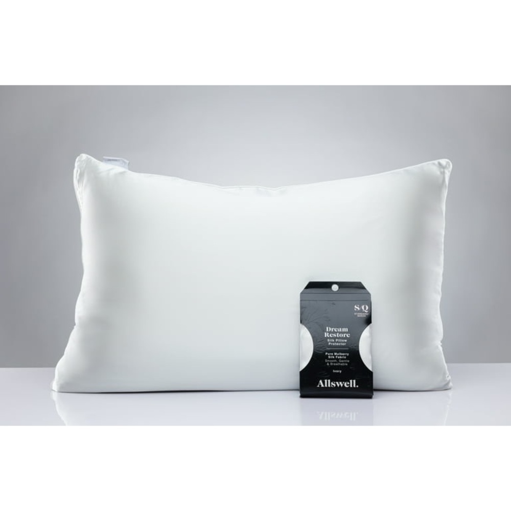 Allswell Dream Restore Silk Pillow Protectors, Standard/Queen - Breathable